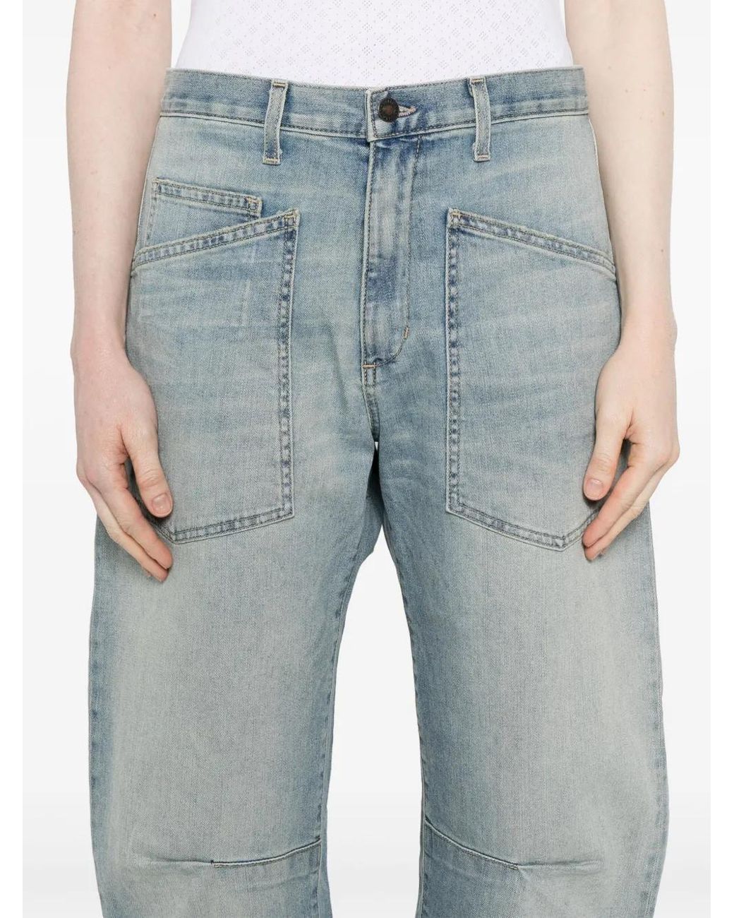 Nili Lotan Blue Light Shon Jeans