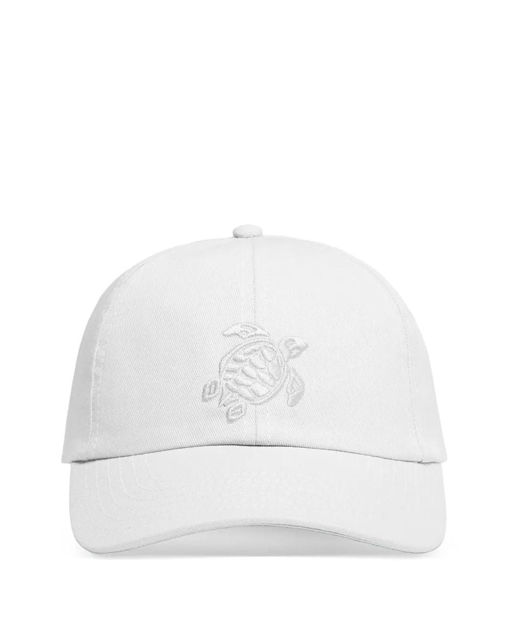 Vilebrequin White Turtle-Embroidered Baseball Cap