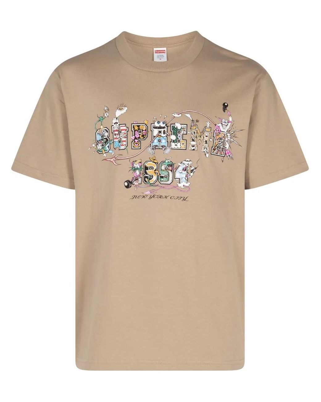 Camiseta Varsity Supreme de color Natural