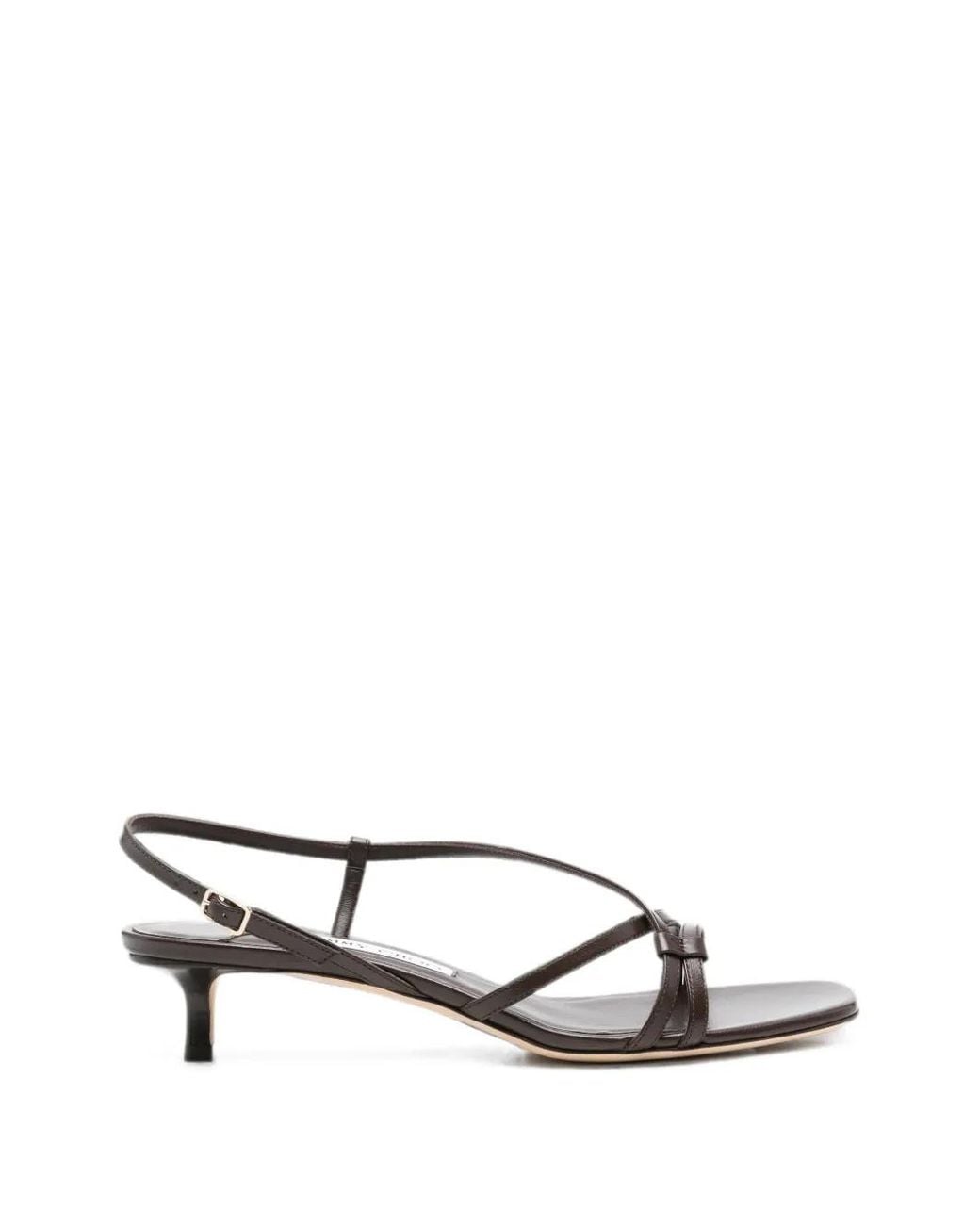 Jimmy Choo White Farris Heeled Sandals