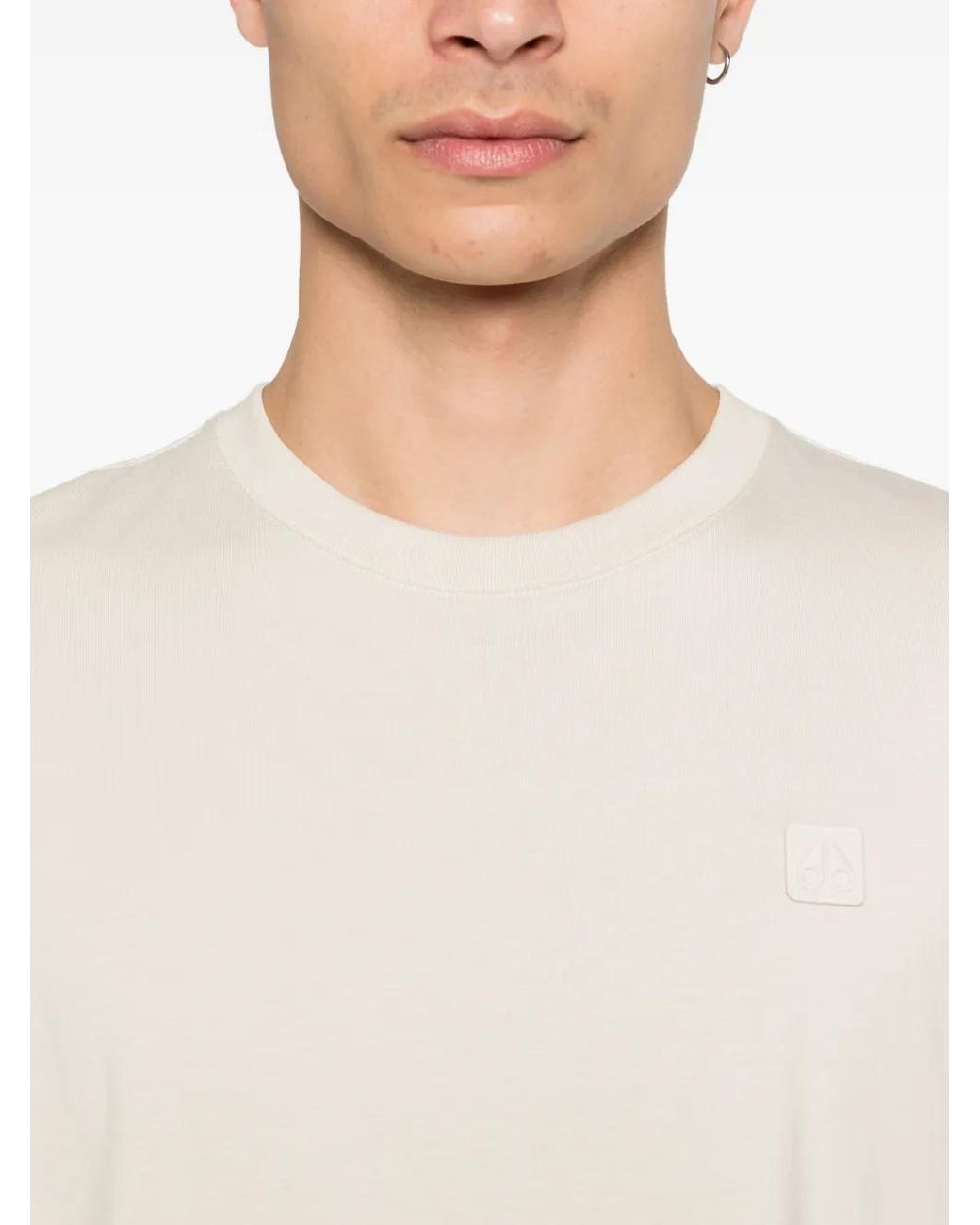 Camiseta Duluth Con Logo Moose Knuckles de hombre de color White