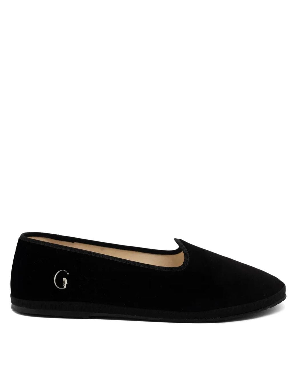 Gondolina Black Bucintoro Logo-Detail Slippers for men