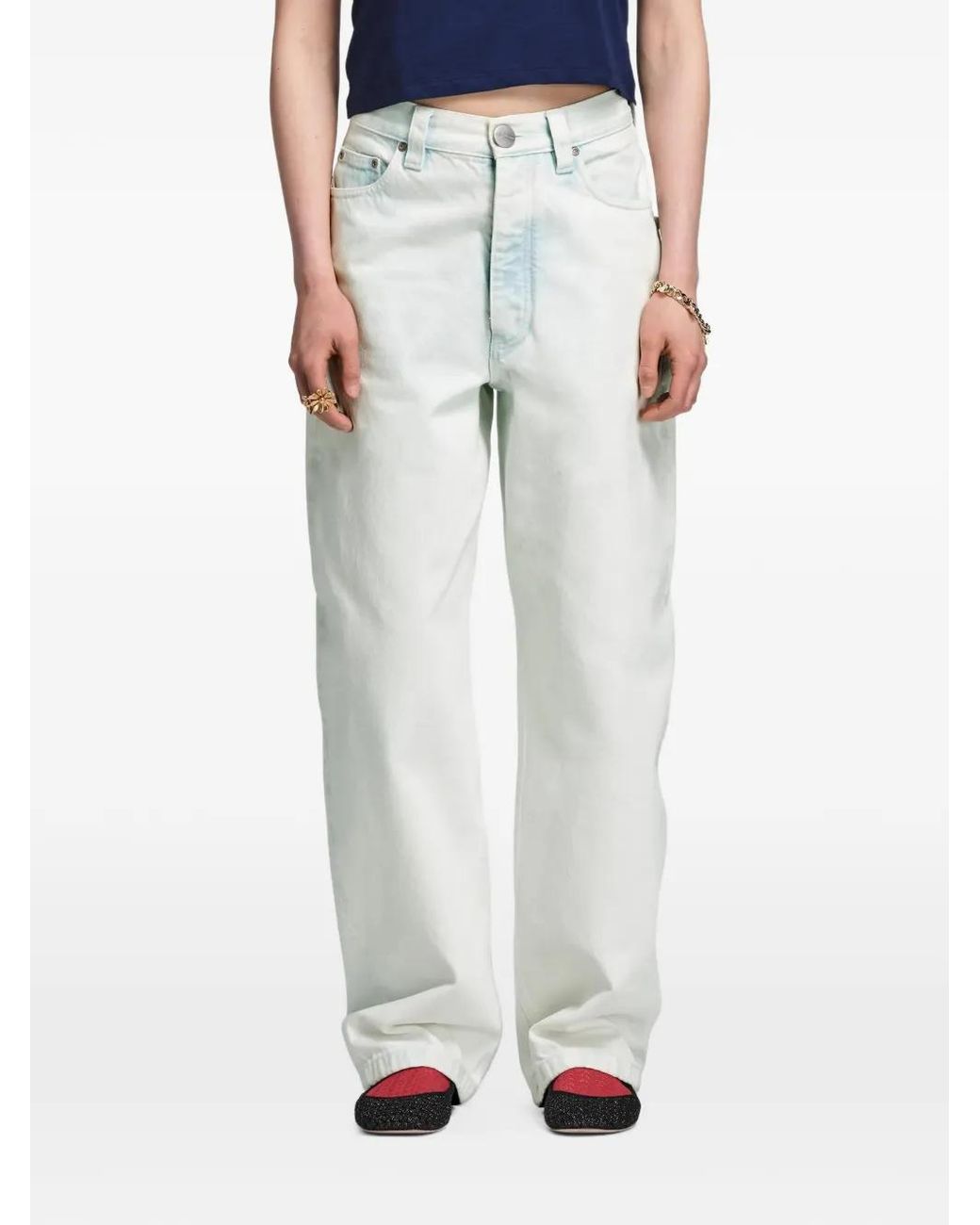 Jeans Bow di Marc Jacobs in White