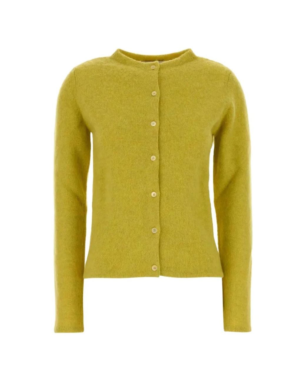 Miu Miu Yellow Wool Cardigan