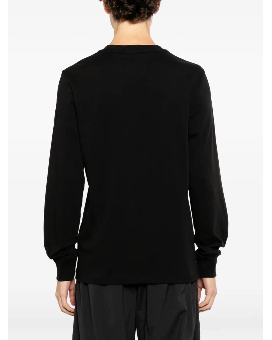 Moncler Black Graphic-Print T-Shirt for men