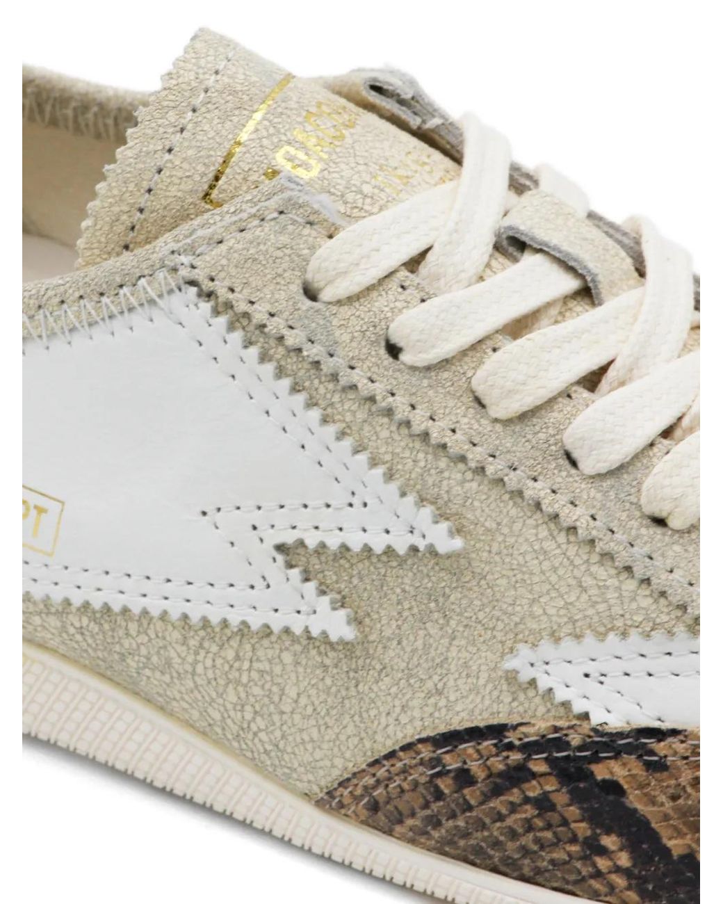 Moa Concept White Sneakers Mit Schlangen-Effekt
