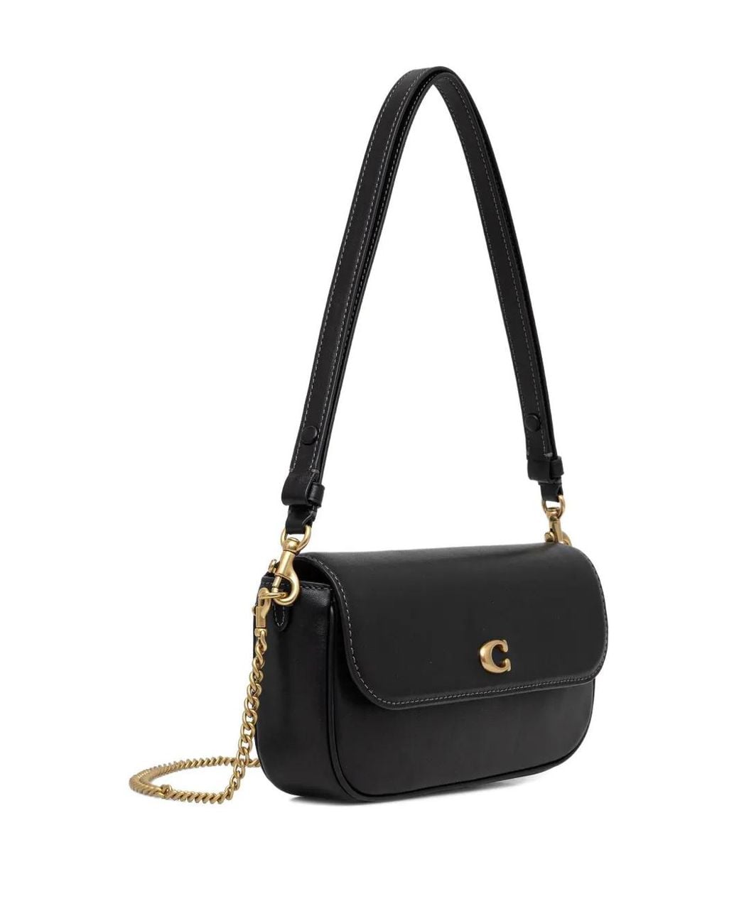 COACH Black Brook Flap Chain Bag