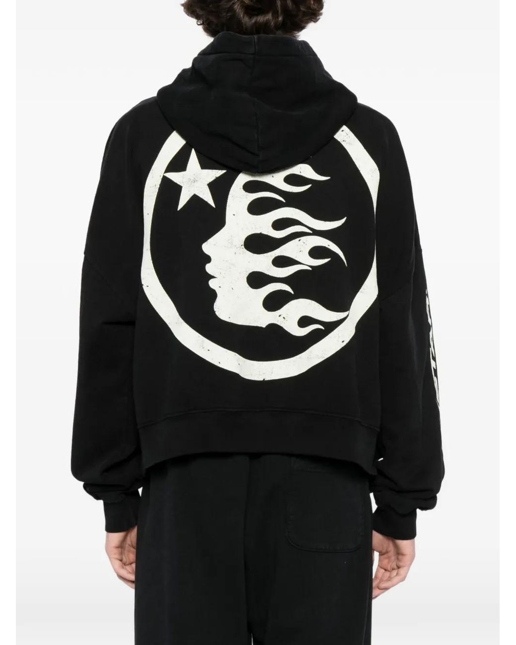 HELLSTAR Black Hstar Hoodie for men