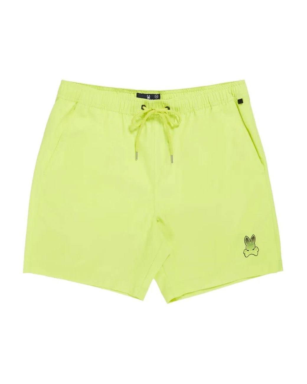 Psycho Bunny Yellow Strype Swim Shorts for men