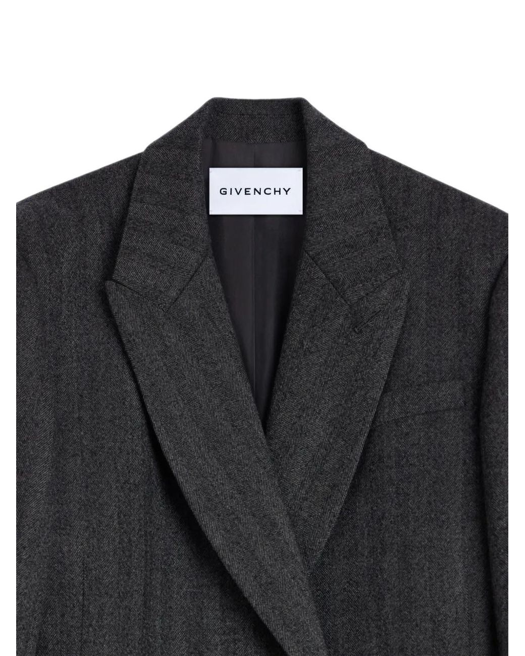Givenchy Black Long Tailored Coat