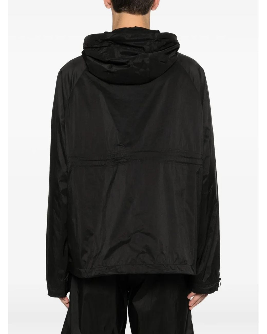 A_COLD_WALL* Black Logo-Print Drawstring Hooded Jacket for men