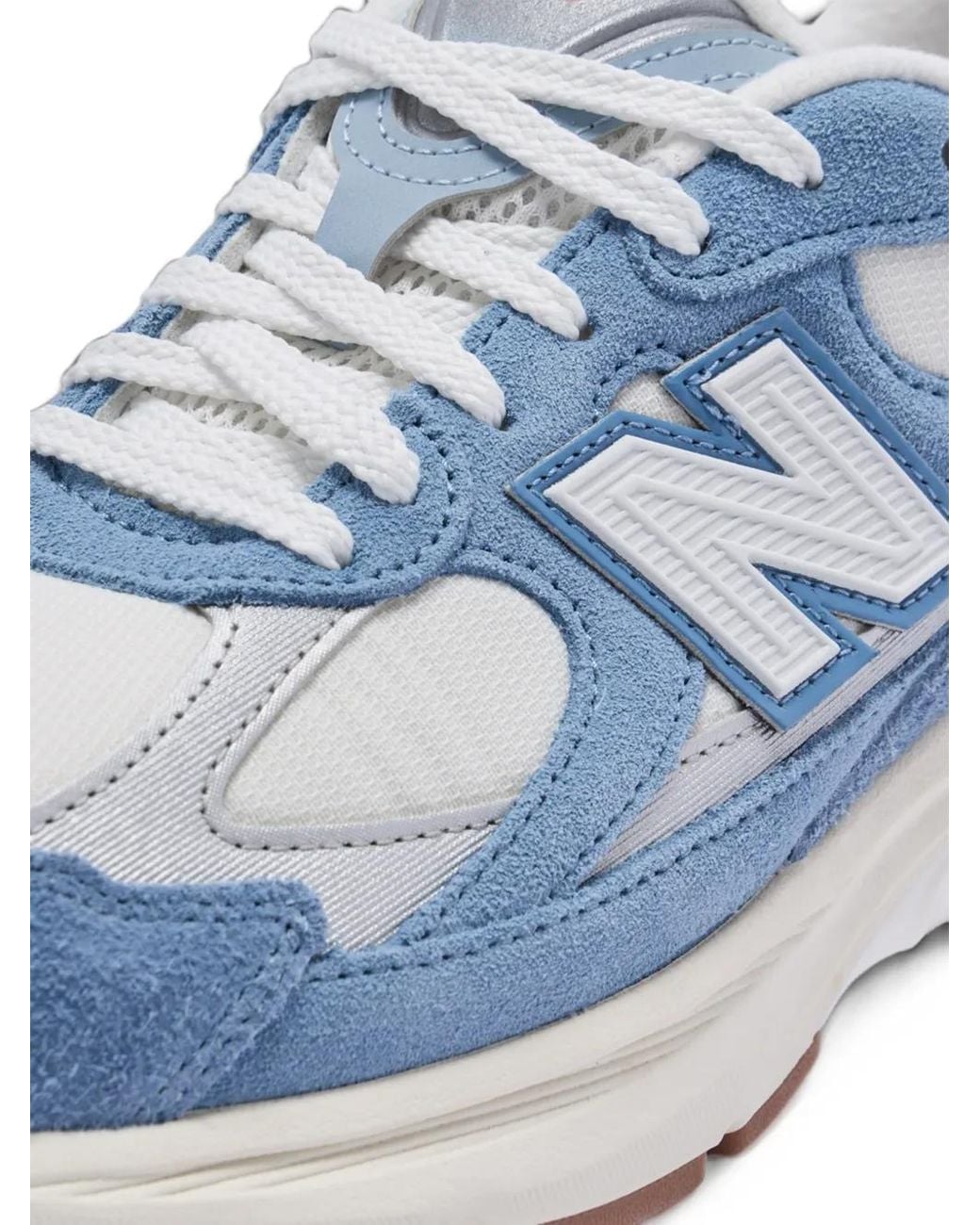 New Balance Blue 2010 Suede-Panelled Sneakers