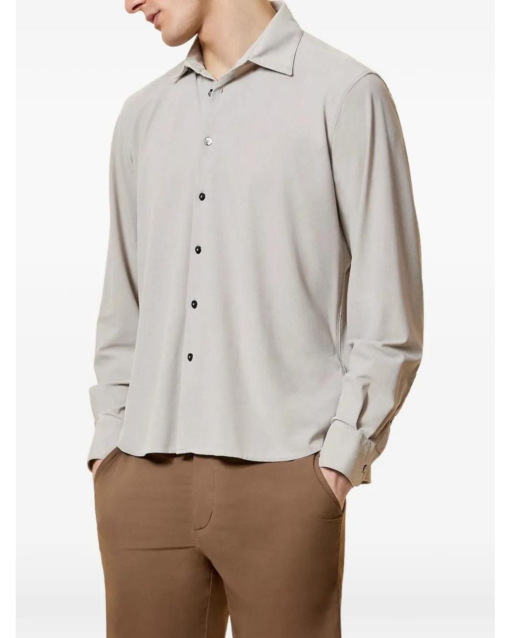 Camisa Techno Wash Rrd de hombre de color White