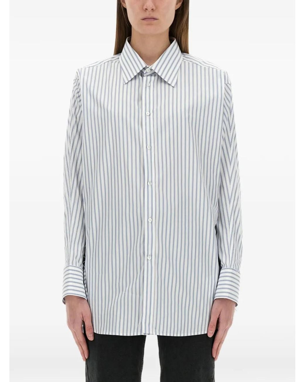 Maison Margiela White Striped Shirt