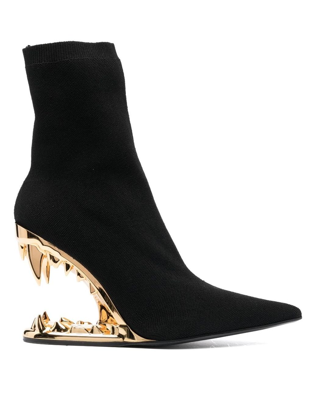 Gcds Morso Pointed-toe Ankle Boots in Black | Lyst