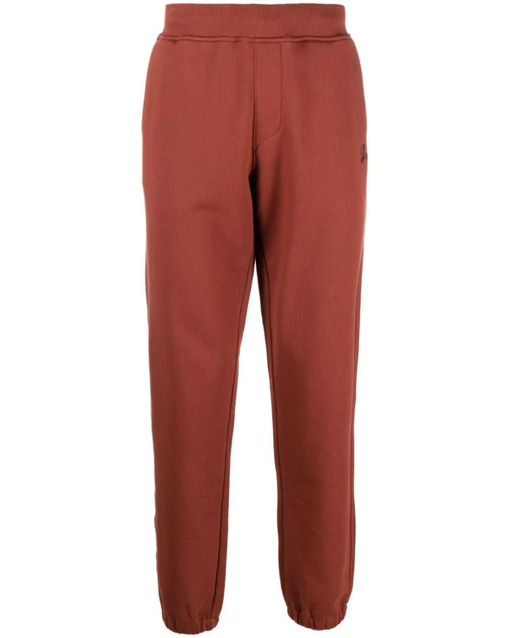 C P Company Logo-Embroidered Cotton Track Pants for men