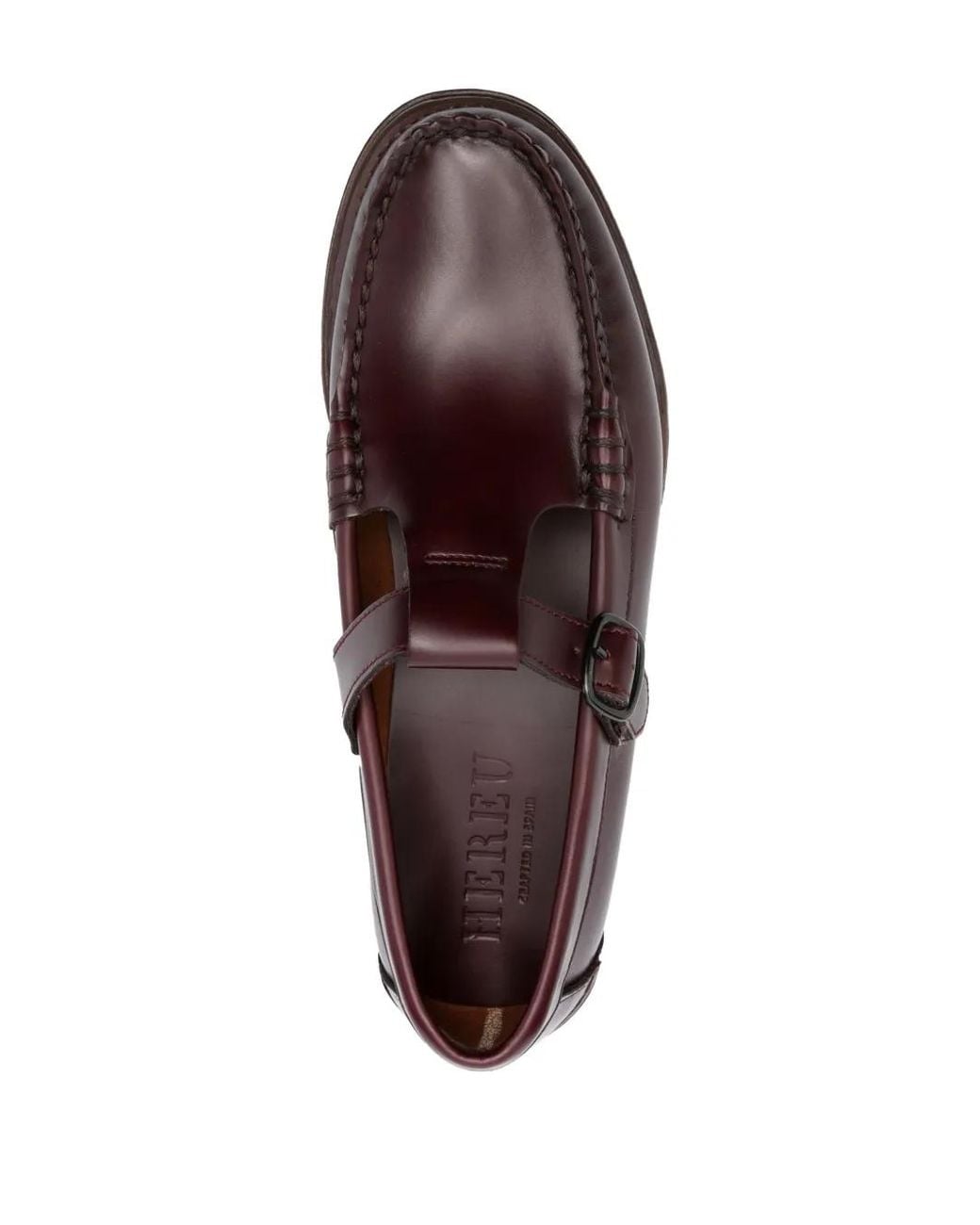 Hereu Brown Alber Almond-Toe Loafers