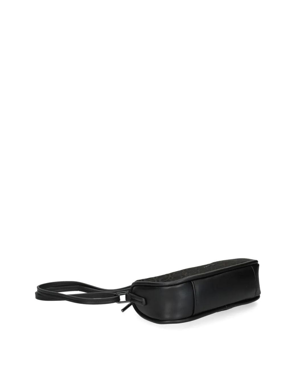 Calvin Klein Black Logo-Print Shoulder Bag