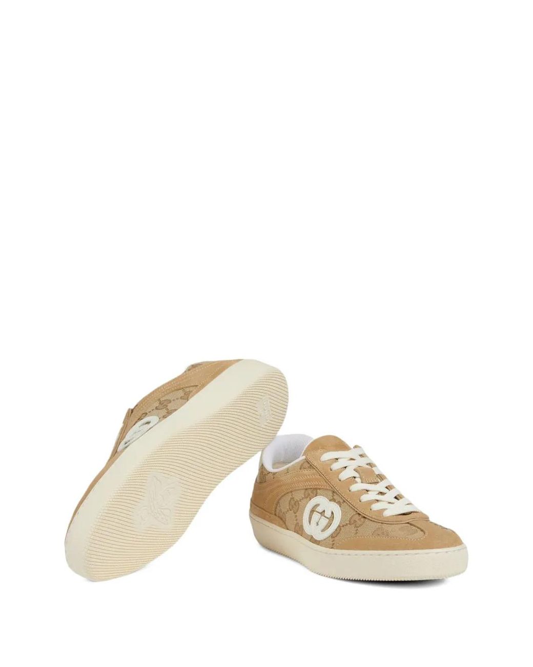 Gucci White G75 Gg Sneakers