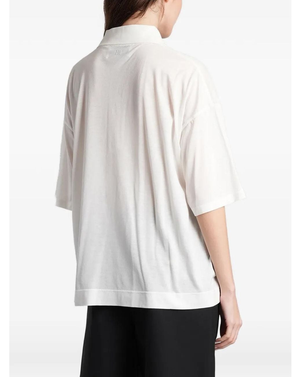 AMI White Ami De Coeur Polo Shirt