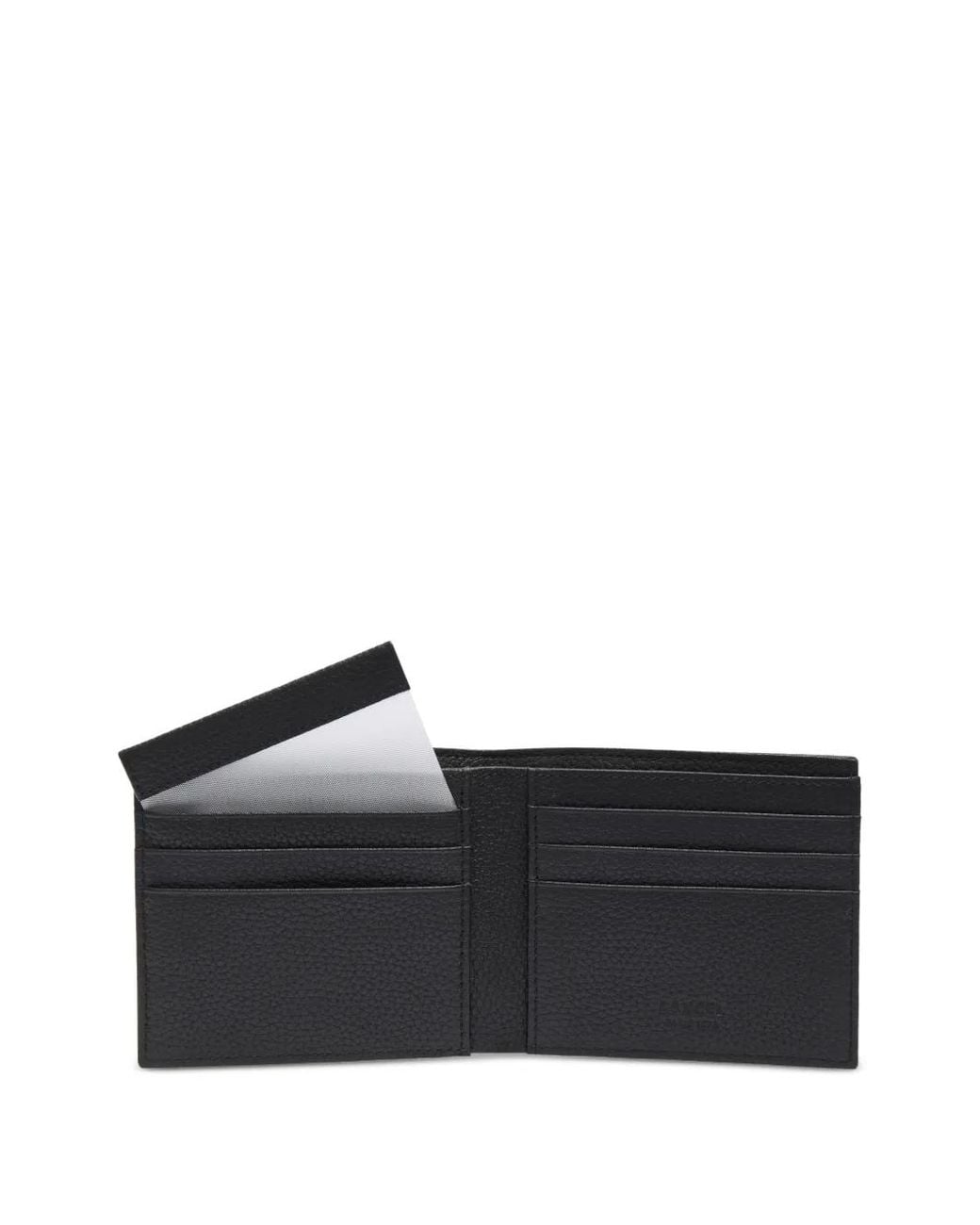 Lancel Black Leon Grained Leather Wallet for men