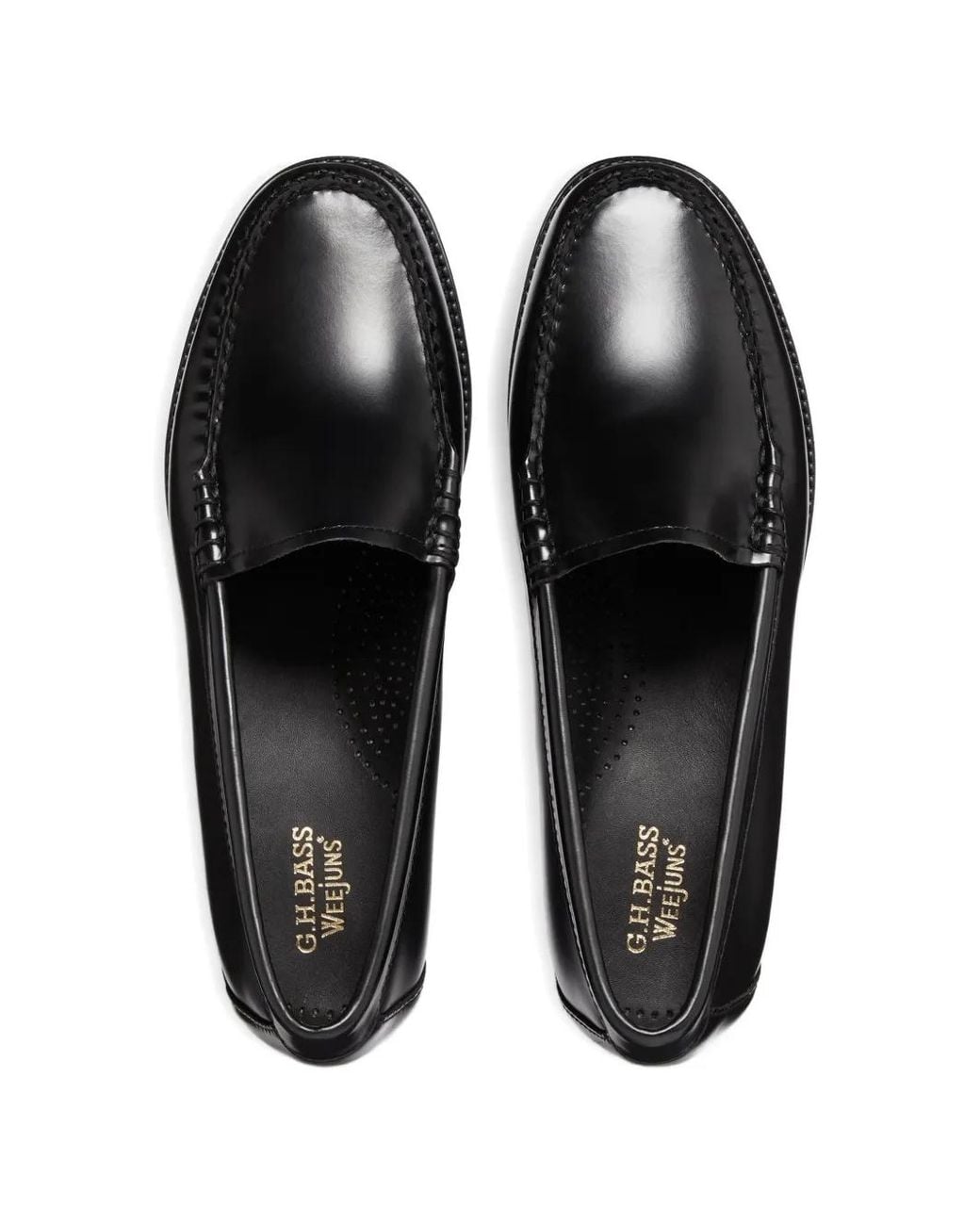 G.H.BASS Black Easy Weejuns Venetian Loafers