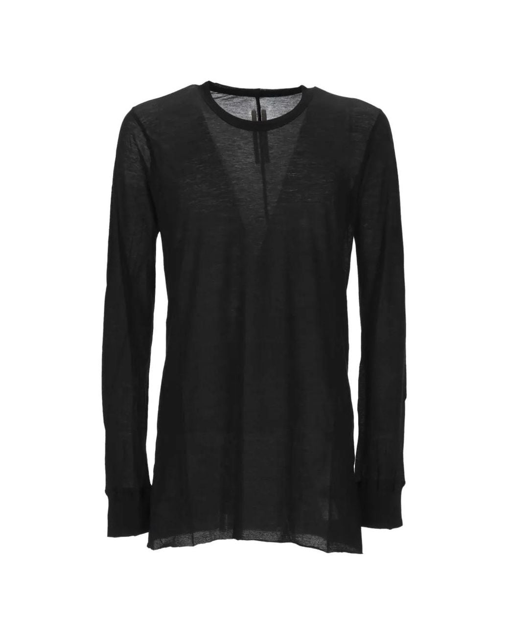 Rick Owens Black Basic Ls T T-Shirt for men