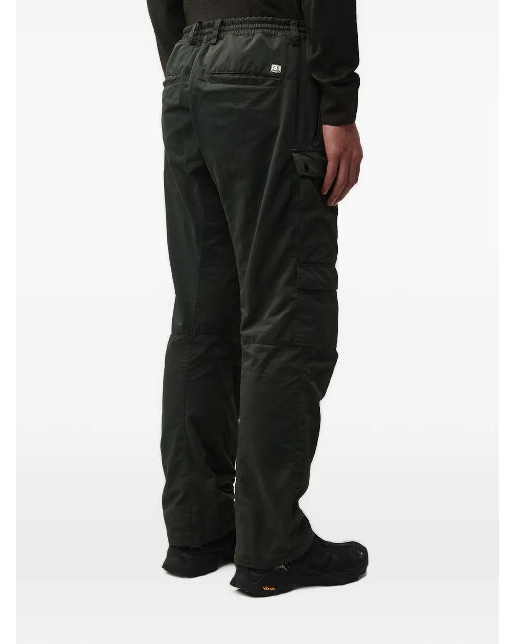 C P Company Gray T-Flatt Regular Cargo Trousers for men