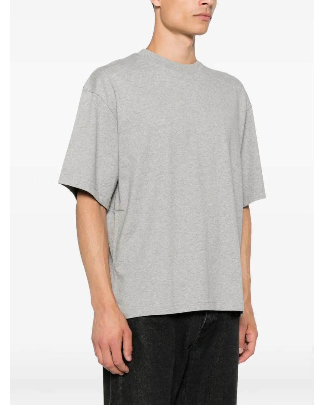 Axel Arigato Gray Baseline Logo-Print Cotton T-Shirt for men
