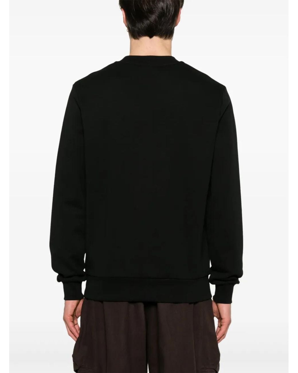 Lacoste Black Cotton Sweatshirt for men