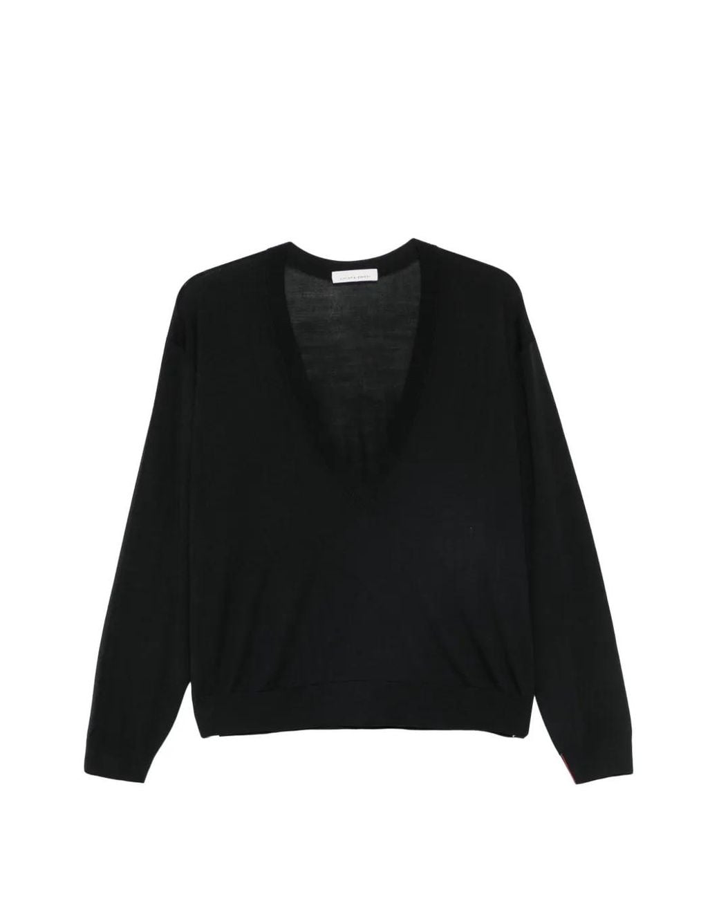 Liviana Conti Black V-Neck Sweater