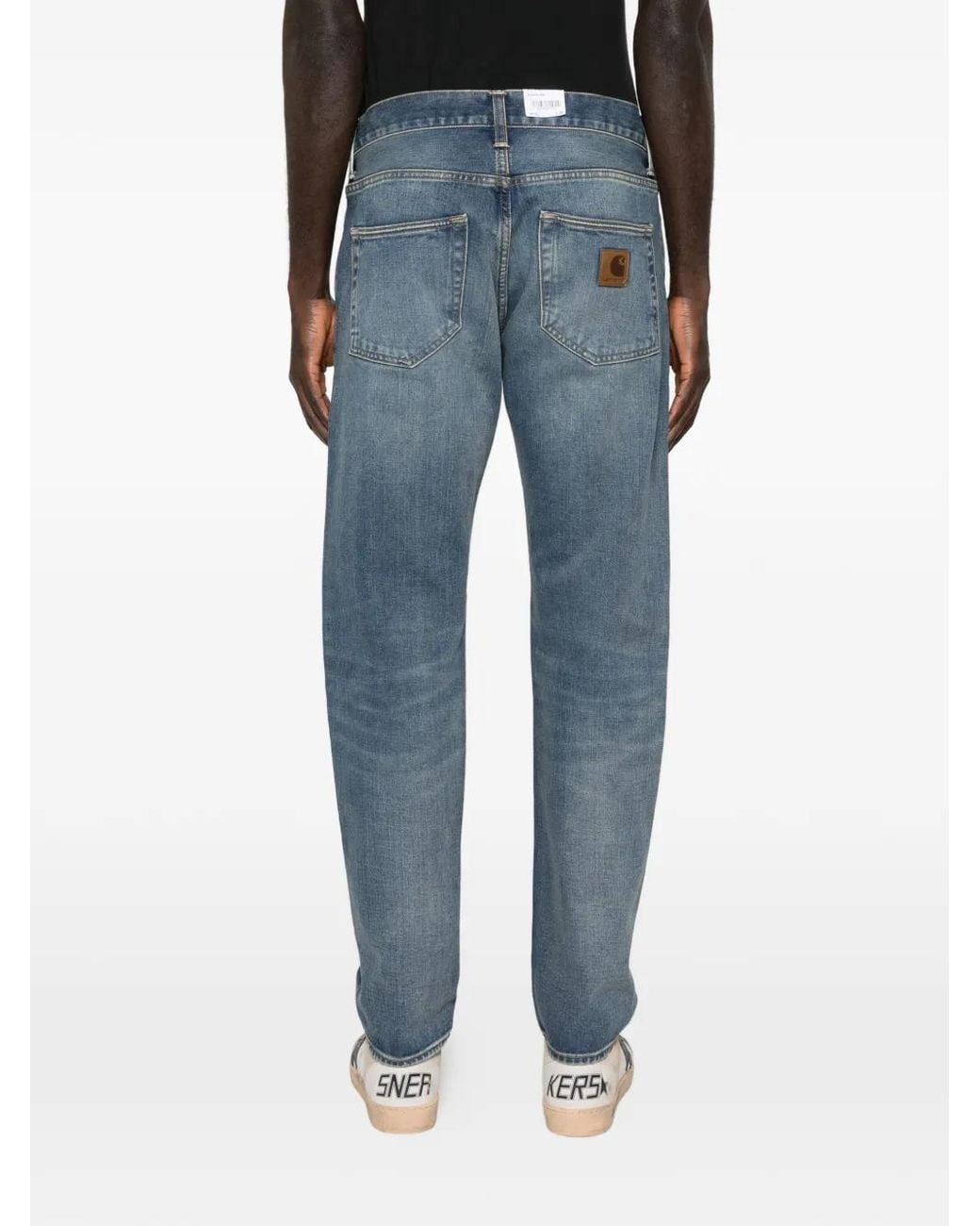 Carhartt Blue Klondike Buttoned Jeans for men