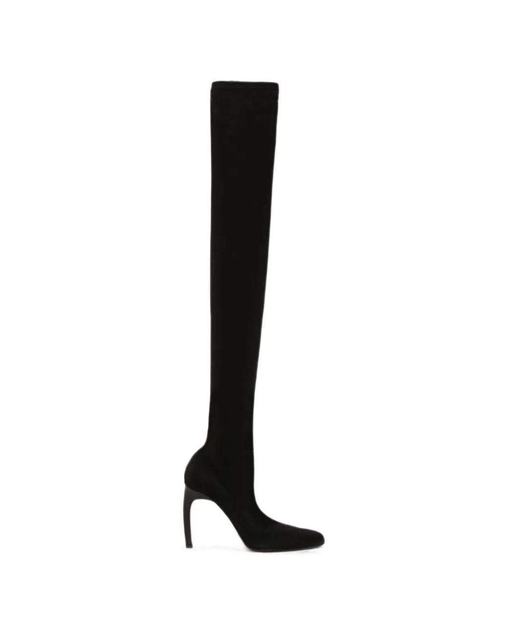 Victoria Beckham Black Harlow Thigh-High Boots