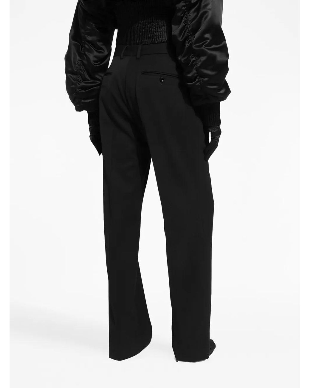 Dolce & Gabbana Black Wool Trousers