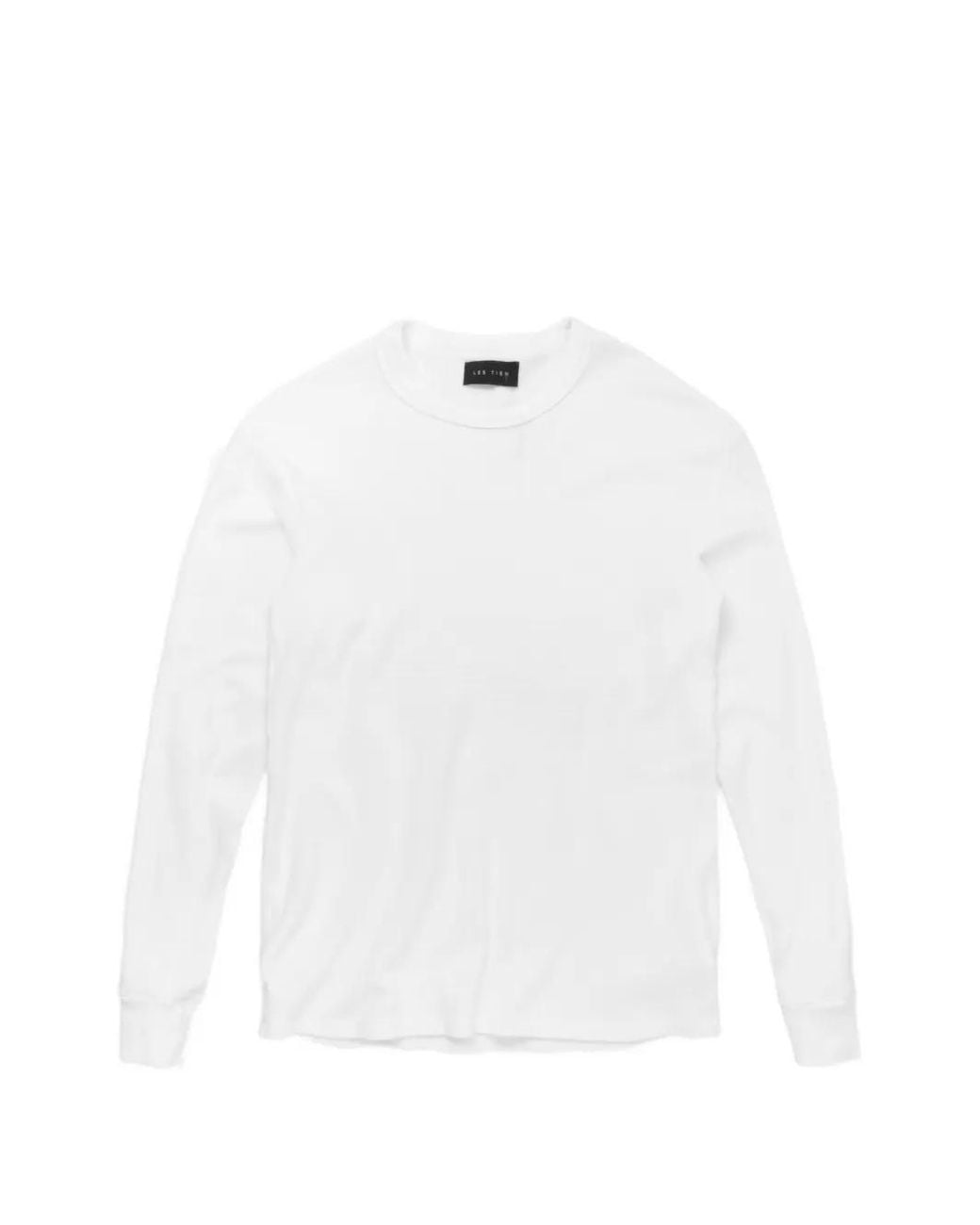 Les Tien White Thermal Long Sleeve T-Shirt for men