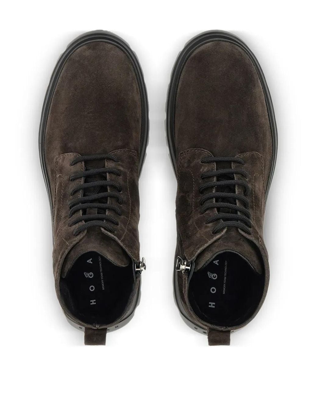 Hogan Black Suede Ankle Boots for men