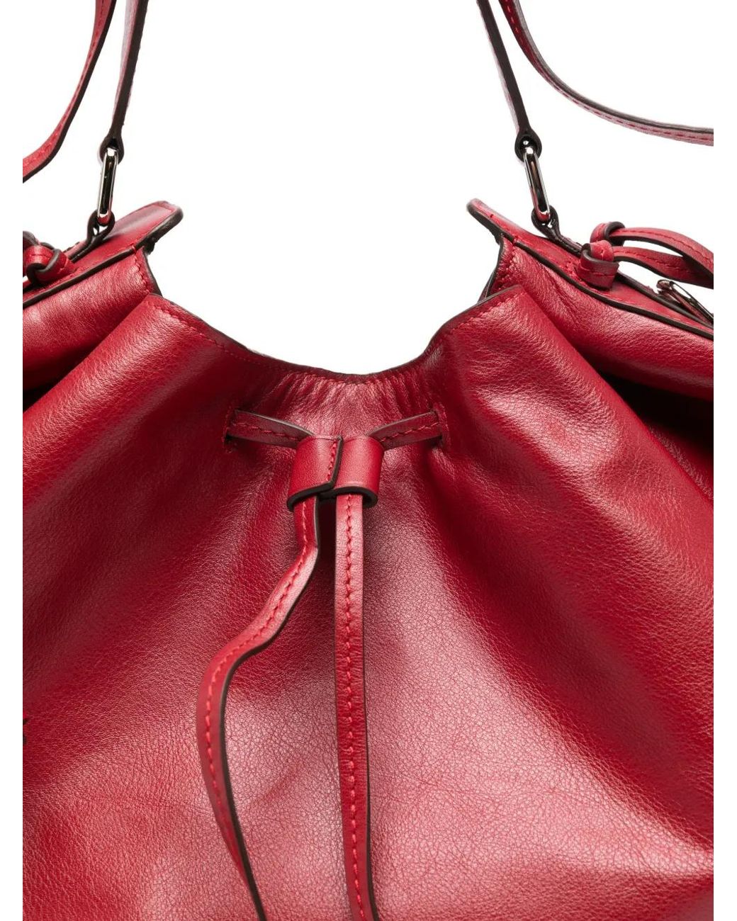 Sac Porté Épaule À Lien De Resserrage Isabel Marant en coloris Red