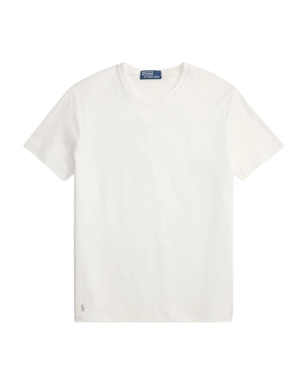 Polo Ralph Lauren White Embroidered-Pony T-Shirt for men