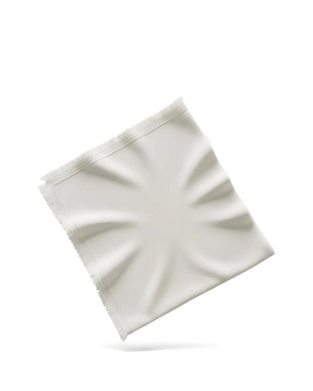 EMERSON RENALDI White Fringed Cashmere Scarf