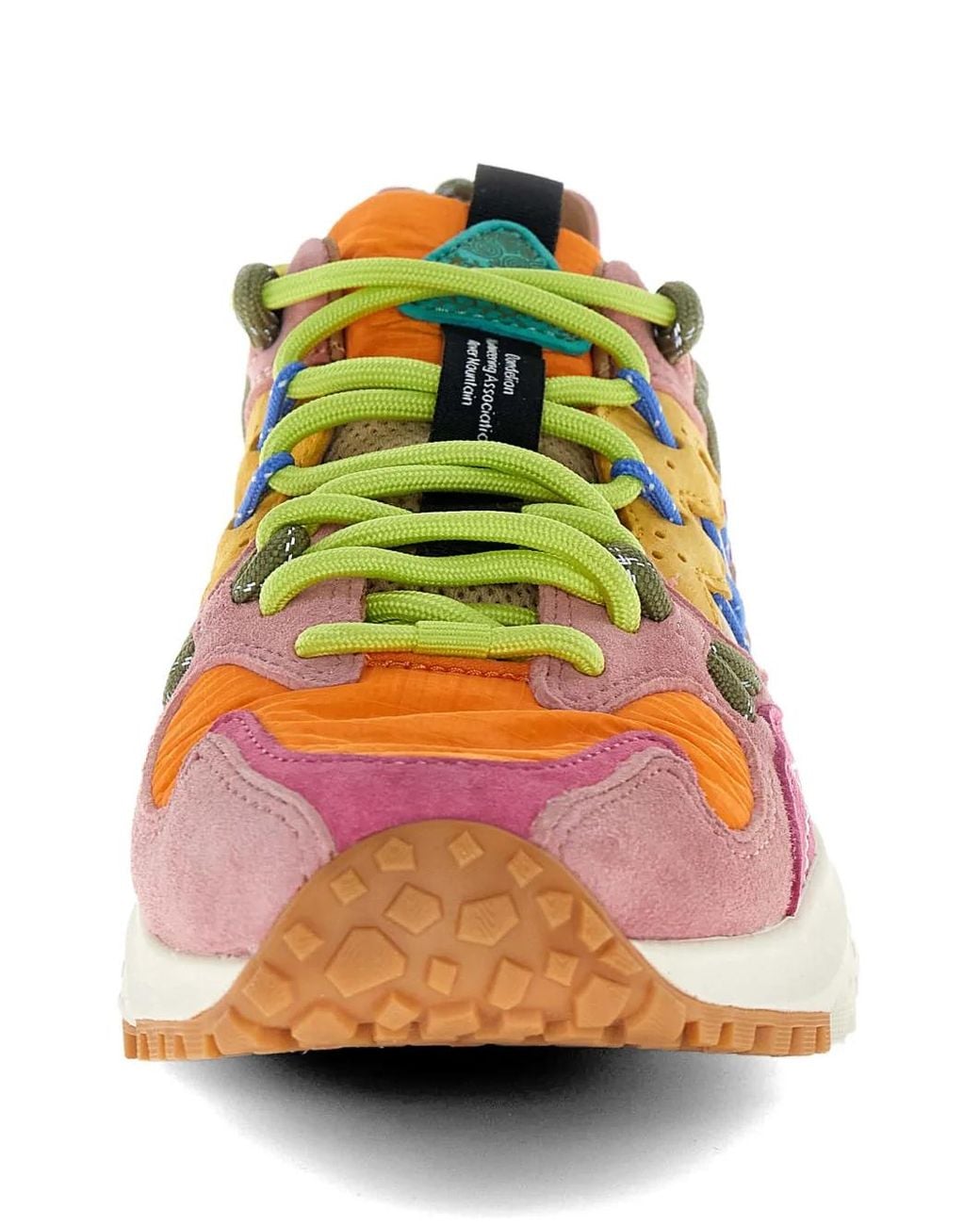 Flower Mountain Pink Nubuck Leather Sneakers