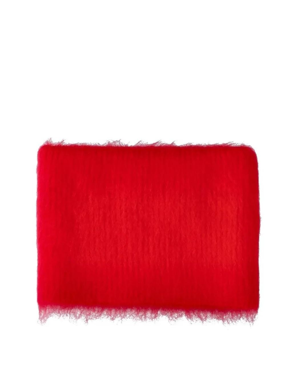 MM6 by Maison Margiela Red Brushed Knit Neck Warmer