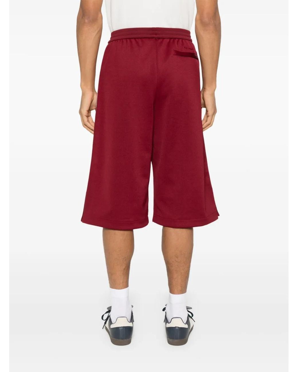 Adidas Red X Wales Bonner 3-Stripes Track Shorts for men