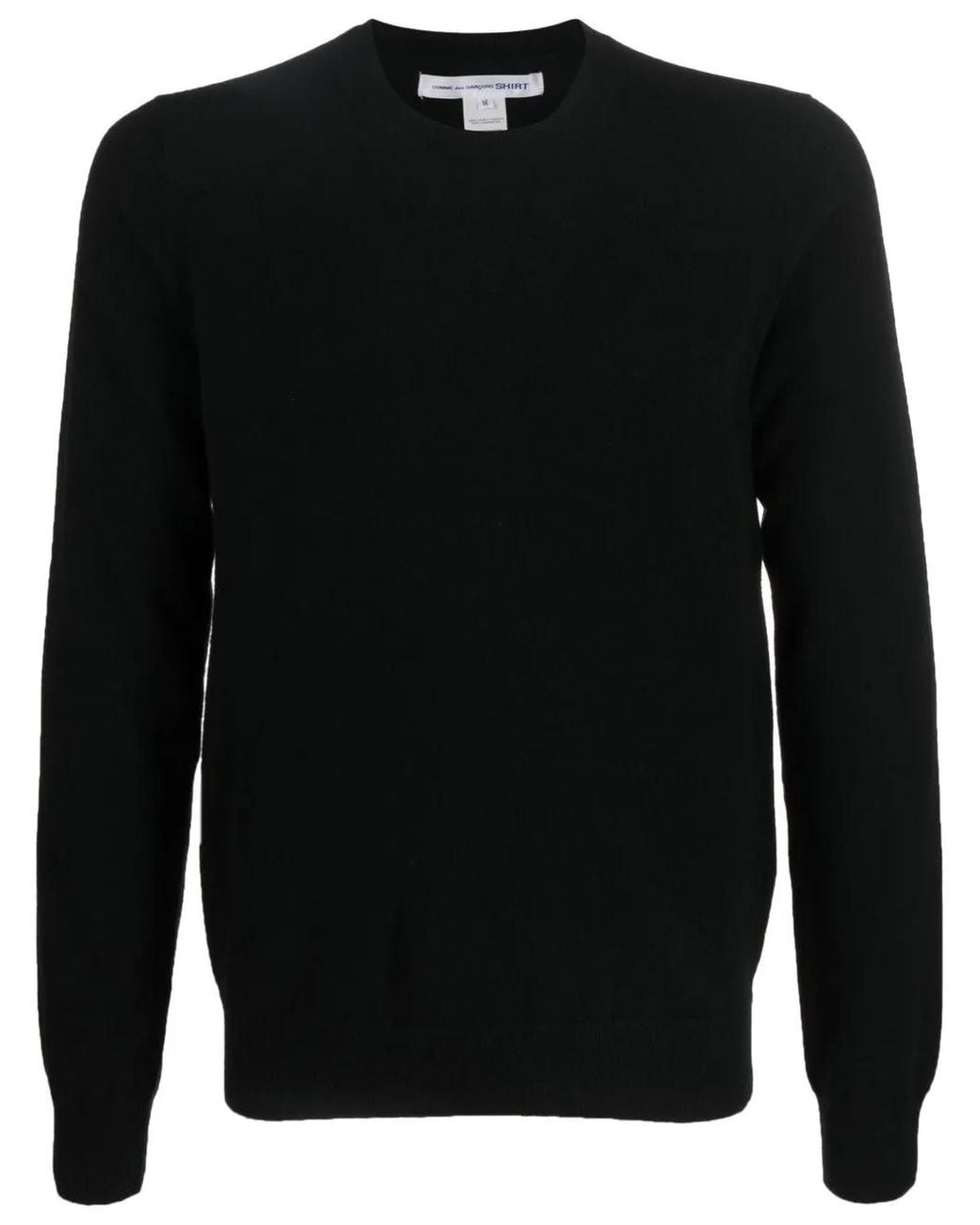 Comme des Garçons Black Crew-Neck Sweater for men