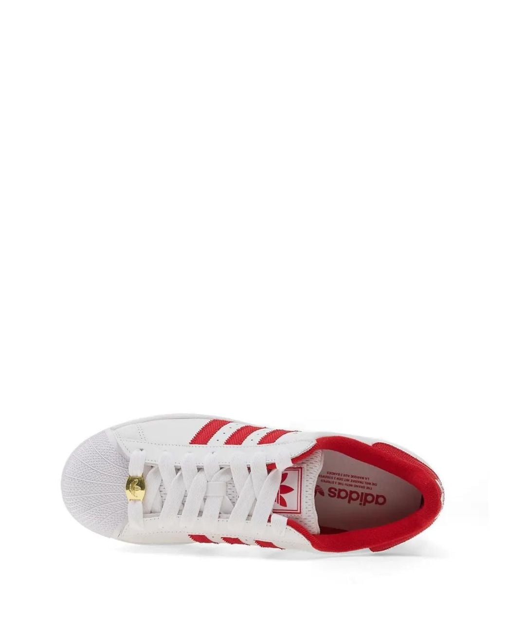 Adidas White Superstar Ii Lace-Up Sneakers
