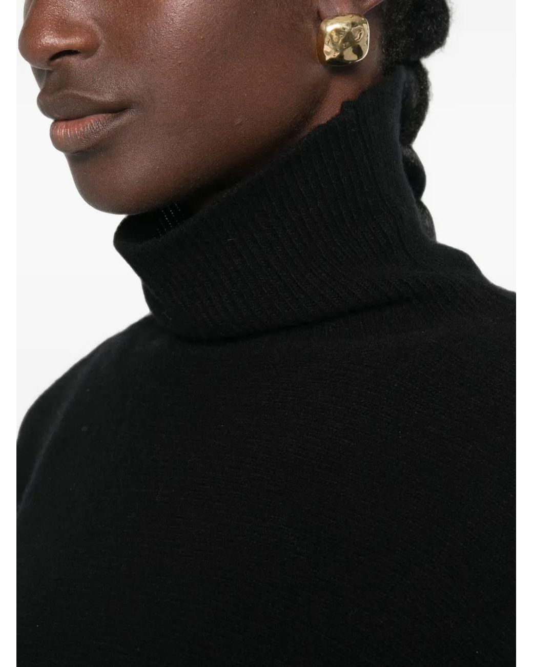 Sofie D'Hoore Black Roll-Neck Sweater