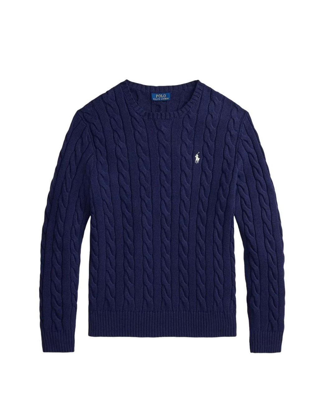 Polo Ralph Lauren Blue Cable-Knit Sweater for men