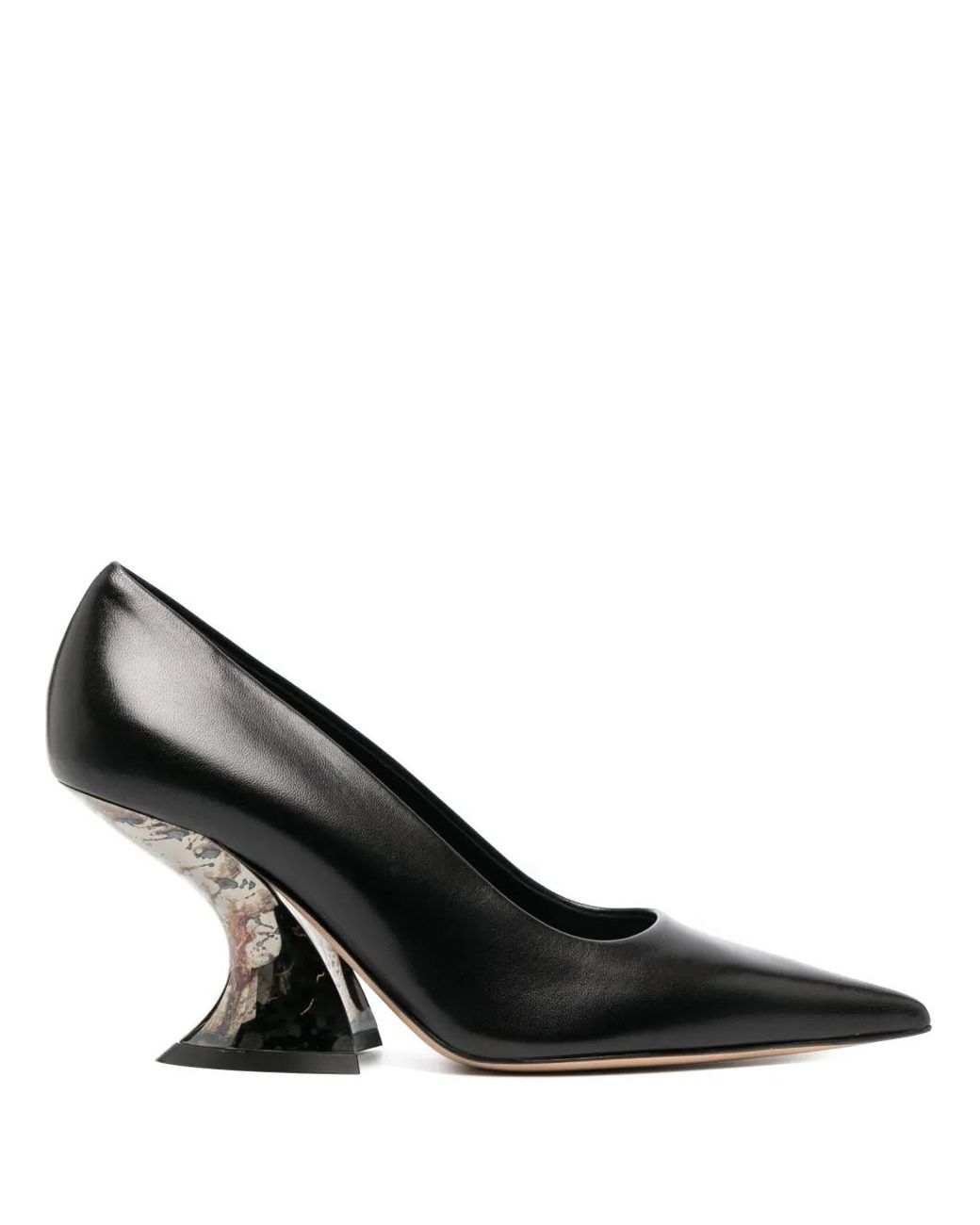 Casadei Black Elodie 85Mm Sculpted Pumps