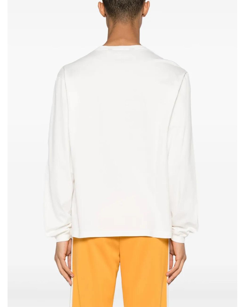 Palm Angels White T-shirt Con Logo for men