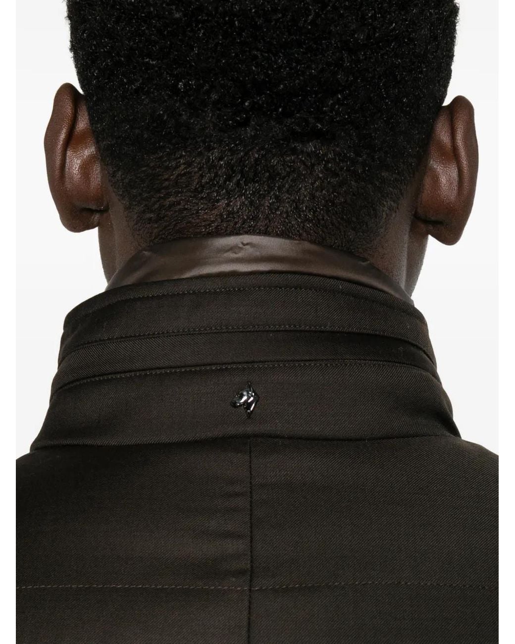 Montecore Black Quilted High-Neck Jacket for men