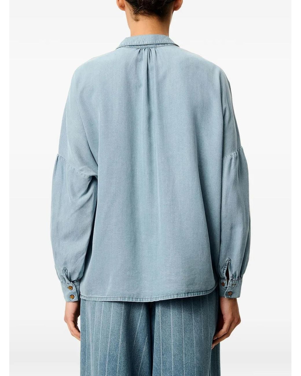 Sessun Blue Botania Patch-Pocket Shirt